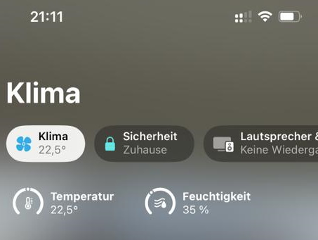 Klimaanzeige HomePod 