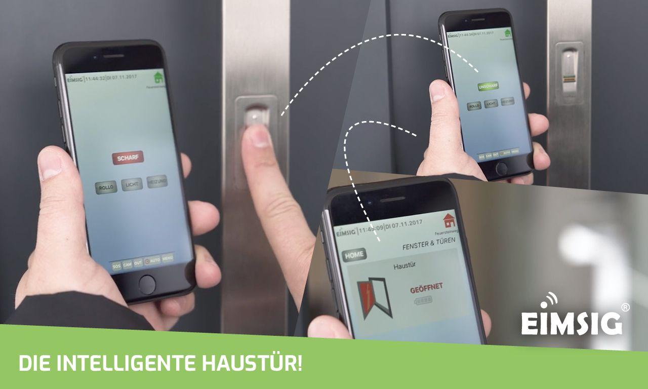Die Tür per App oder mit dem Fingerprint öffnen